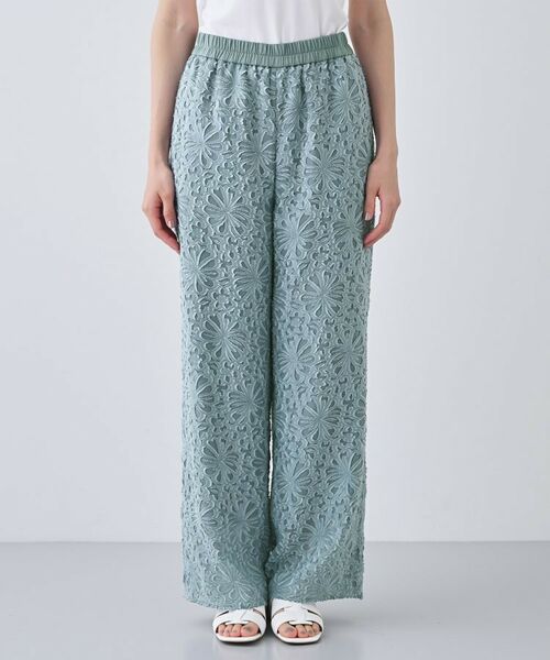 INDIVI / インディヴィ パンツ | 【日本製／SETUP可能】ワイドイージーパンツ | 詳細10