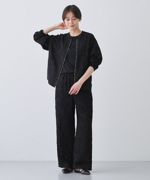 INDIVI / インディヴィ パンツ | 【日本製／SETUP可能】ワイドイージーパンツ | 詳細3