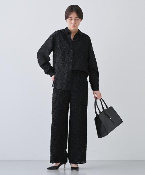 INDIVI / インディヴィ パンツ | 【日本製／SETUP可能】ワイドイージーパンツ | 詳細4