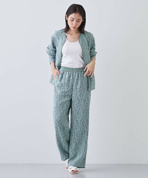 INDIVI / インディヴィ パンツ | 【日本製／SETUP可能】ワイドイージーパンツ | 詳細8