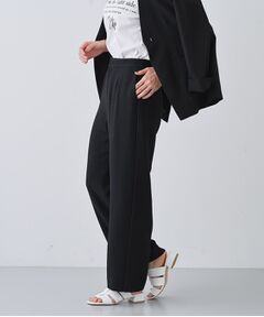 INDIVI、黒ゴムパンツ 15号 新色登場！【褒められパンツ／洗える】ウエストゴムタック