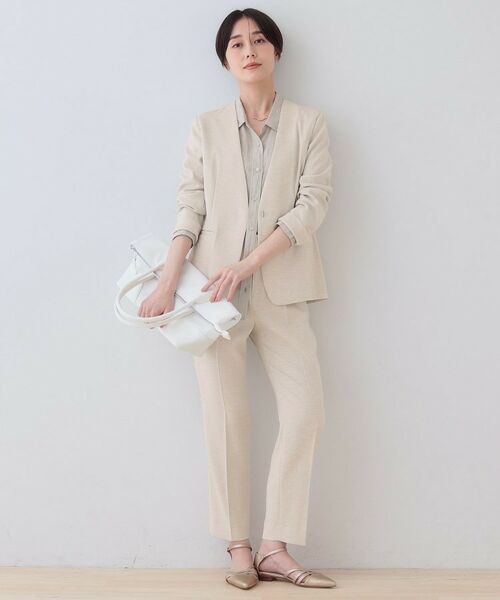 INDIVI / インディヴィ パンツ | 【こなれSETUP】リネンライクテーパードパンツ | 詳細5