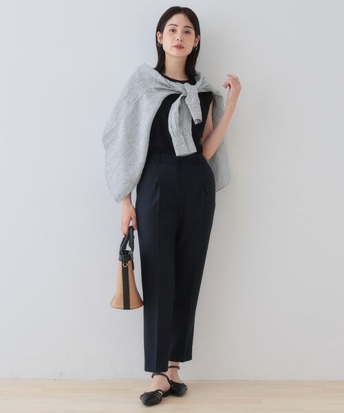 INDIVI / インディヴィ パンツ | 【こなれSETUP】リネンライクテーパードパンツ | 詳細8