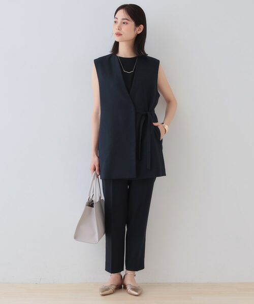 INDIVI / インディヴィ パンツ | 【こなれSETUP】リネンライクテーパードパンツ | 詳細9