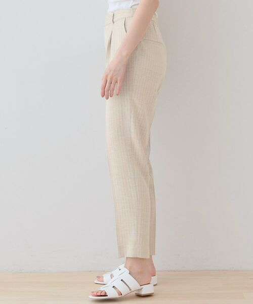 INDIVI / インディヴィ パンツ | 【こなれSETUP／ストライプ柄】リネンライクテーパードパンツ | 詳細11
