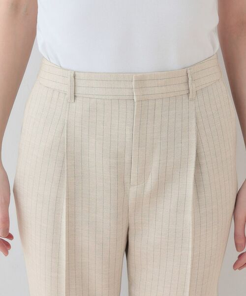 INDIVI / インディヴィ パンツ | 【こなれSETUP／ストライプ柄】リネンライクテーパードパンツ | 詳細13