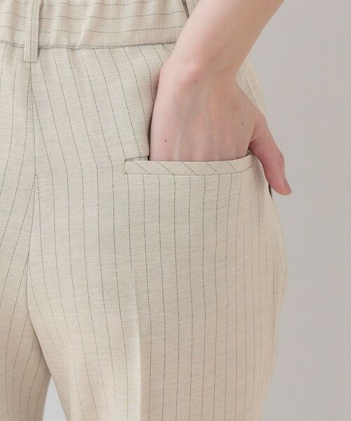 INDIVI / インディヴィ パンツ | 【こなれSETUP／ストライプ柄】リネンライクテーパードパンツ | 詳細16