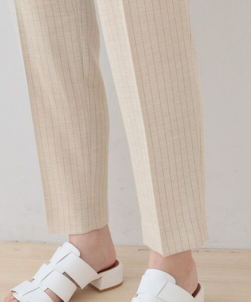 INDIVI / インディヴィ パンツ | 【こなれSETUP／ストライプ柄】リネンライクテーパードパンツ | 詳細17