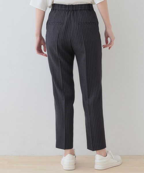 INDIVI / インディヴィ パンツ | 【こなれSETUP／ストライプ柄】リネンライクテーパードパンツ | 詳細7