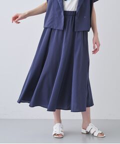 INDIVI / インディヴィ ロング・マキシ丈スカート | 【通気性◎撥水／接触冷感／UVケア】ナローフレアスカート