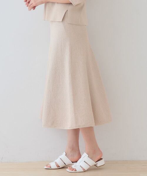 INDIVI / インディヴィ スカート | 【洗える/和紙混素材/SETUP可能】フレアスカート | 詳細10