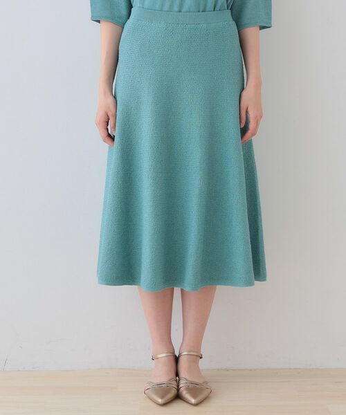 INDIVI / インディヴィ スカート | 【洗える/和紙混素材/SETUP可能】フレアスカート | 詳細14