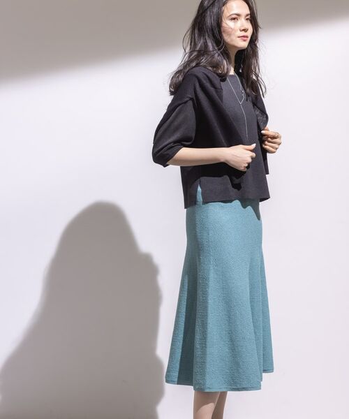 INDIVI / インディヴィ スカート | 【洗える/和紙混素材/SETUP可能】フレアスカート | 詳細22