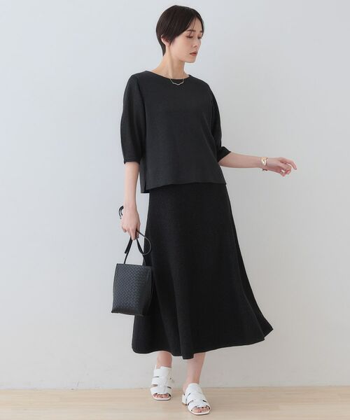 INDIVI / インディヴィ スカート | 【洗える/和紙混素材/SETUP可能】フレアスカート | 詳細4