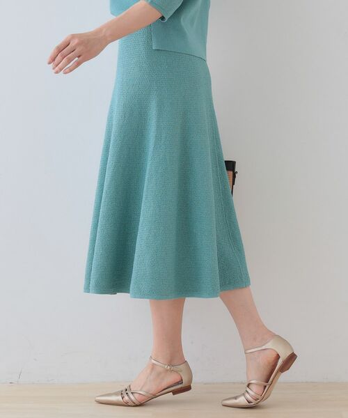 INDIVI / インディヴィ スカート | 【洗える/和紙混素材/SETUP可能】フレアスカート | 詳細6