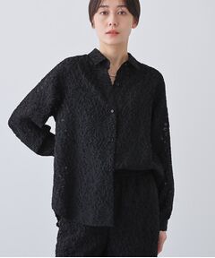 INDIVI / インディヴィ シャツ・ブラウス | 【日本製／SETUP可能】ジャカードレースブラウス