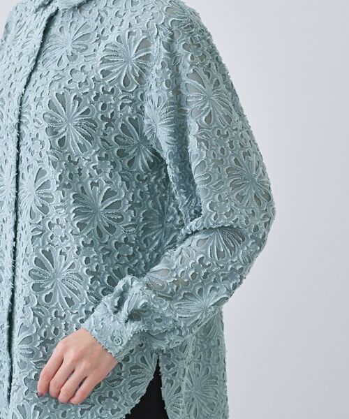INDIVI / インディヴィ シャツ・ブラウス | 【日本製/SETUP可能】ジャカードレースブラウス | 詳細14