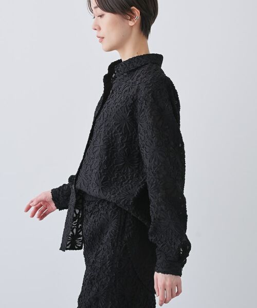 INDIVI / インディヴィ シャツ・ブラウス | 【日本製/SETUP可能】ジャカードレースブラウス | 詳細2