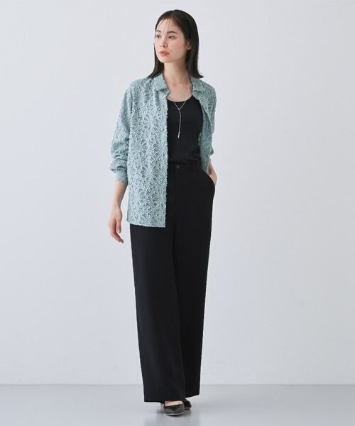 INDIVI / インディヴィ シャツ・ブラウス | 【日本製/SETUP可能】ジャカードレースブラウス | 詳細8
