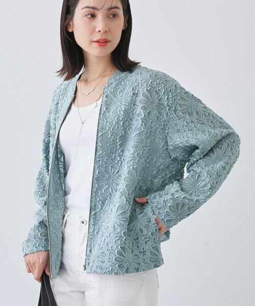 INDIVI/インディヴィ 【日本製/SETUP可能】オーバーサイズブルゾン ブルー(091) 38(M) INDIVI/インディヴィ 【日本製/SETUP可能】オーバーサイズブルゾン ブルー(091) 38(M)