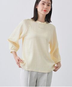 INDIVI / インディヴィ シャツ・ブラウス | 【洗える】シャーリング風ラグランスリーブブラウス