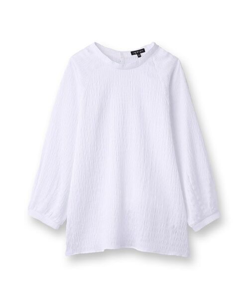 INDIVI / インディヴィ シャツ・ブラウス | 【洗える】シャーリング風ラグランスリーブブラウス | 詳細1