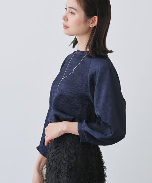 INDIVI / インディヴィ シャツ・ブラウス | 【洗える】シャーリング風ラグランスリーブブラウス | 詳細10