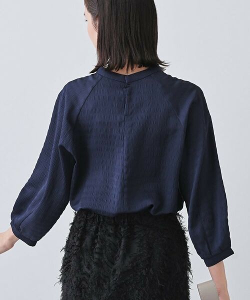 INDIVI / インディヴィ シャツ・ブラウス | 【洗える】シャーリング風ラグランスリーブブラウス | 詳細11
