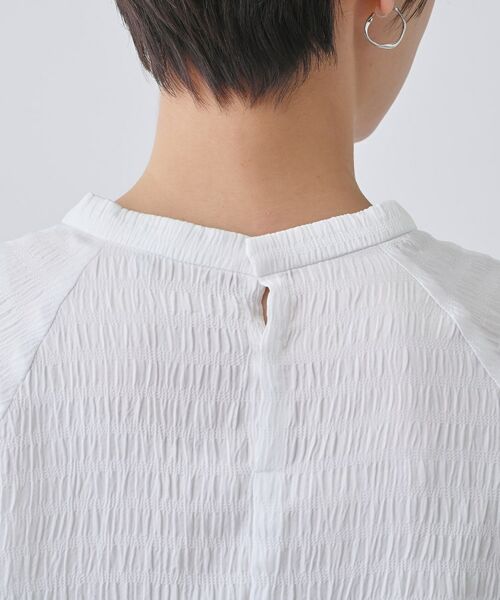 INDIVI / インディヴィ シャツ・ブラウス | 【洗える】シャーリング風ラグランスリーブブラウス | 詳細18