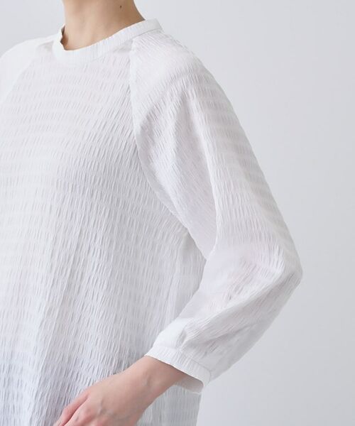 INDIVI / インディヴィ シャツ・ブラウス | 【洗える】シャーリング風ラグランスリーブブラウス | 詳細19