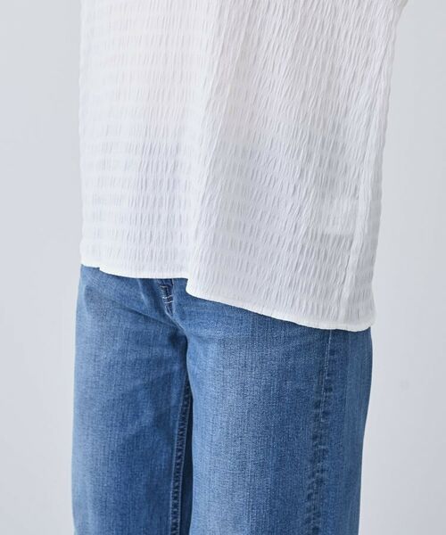 INDIVI / インディヴィ シャツ・ブラウス | 【洗える】シャーリング風ラグランスリーブブラウス | 詳細20