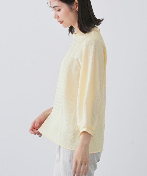 INDIVI / インディヴィ シャツ・ブラウス | 【洗える】シャーリング風ラグランスリーブブラウス | 詳細6