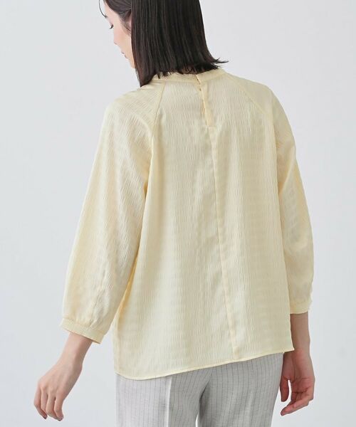 INDIVI / インディヴィ シャツ・ブラウス | 【洗える】シャーリング風ラグランスリーブブラウス | 詳細7