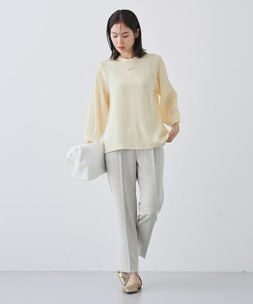 INDIVI / インディヴィ シャツ・ブラウス | 【洗える】シャーリング風ラグランスリーブブラウス | 詳細8