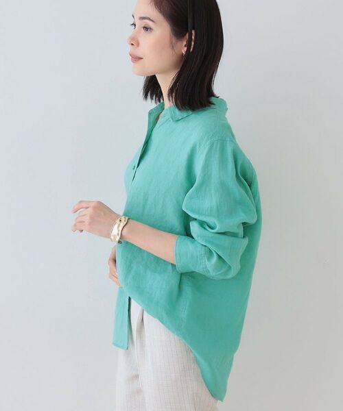 INDIVI / インディヴィ シャツ・ブラウス | 【毎年人気！／フレンチリネン】ベーシックシャツ | 詳細10
