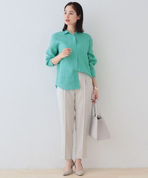 セール】 【毎年人気！／フレンチリネン】ベーシックシャツ