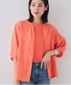 「INDIVI」 長袖シャツ 38 オレンジ レディース INDIVI / インディヴィ （レディース） シャツ・ブラウス