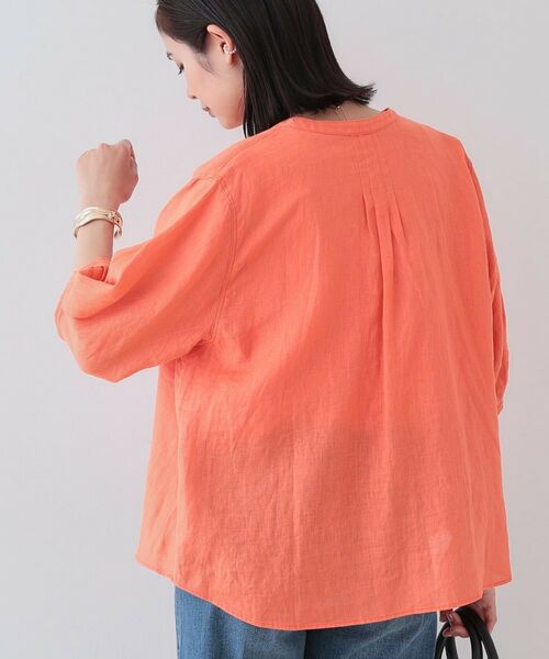 INDIVI / インディヴィ シャツ・ブラウス | 【毎年人気！／フレンチリネン】5分袖バンドカラーブラウス | 詳細19