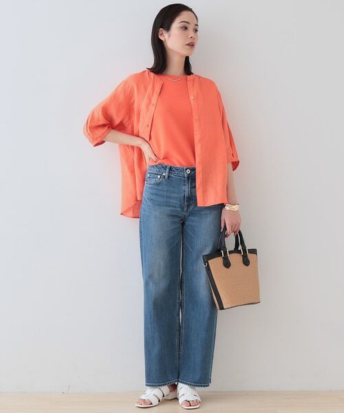 INDIVI / インディヴィ シャツ・ブラウス | 【毎年人気！／フレンチリネン】5分袖バンドカラーブラウス | 詳細20