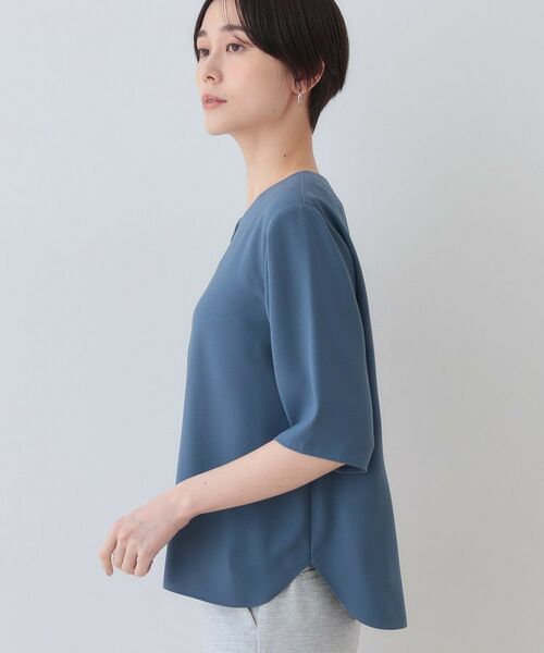 INDIVI / インディヴィ シャツ・ブラウス | 【洗える】ハーフジップデザインブラウス | 詳細10