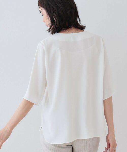 INDIVI / インディヴィ シャツ・ブラウス | 【洗える】ハーフジップデザインブラウス | 詳細2