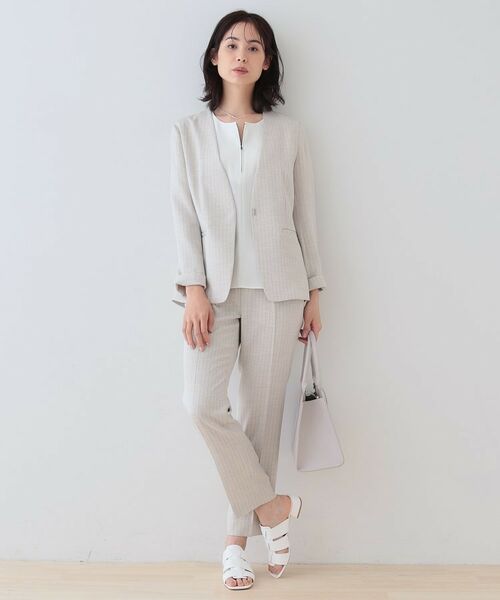 INDIVI / インディヴィ シャツ・ブラウス | 【洗える】ハーフジップデザインブラウス | 詳細4