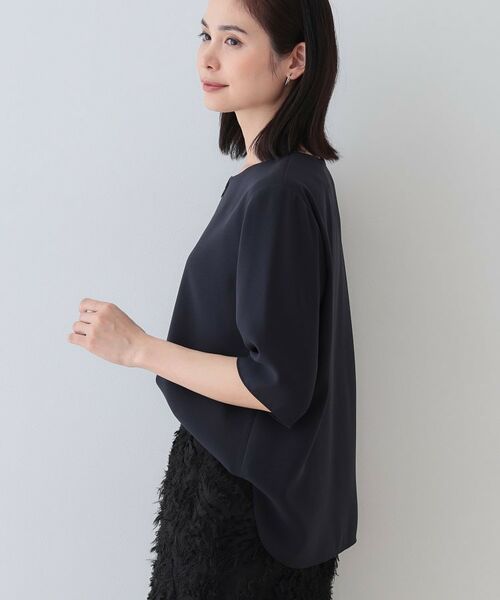 INDIVI / インディヴィ シャツ・ブラウス | 【洗える】ハーフジップデザインブラウス | 詳細6