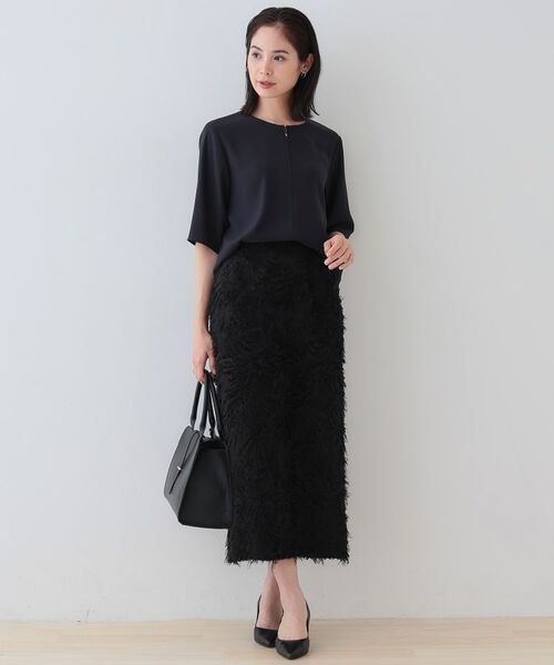 INDIVI / インディヴィ シャツ・ブラウス | 【洗える】ハーフジップデザインブラウス | 詳細8