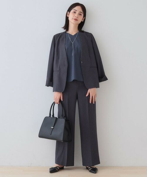 INDIVI / インディヴィ シャツ・ブラウス | 【洗える/凹凸素材】シンプルVネックブラウス | 詳細12