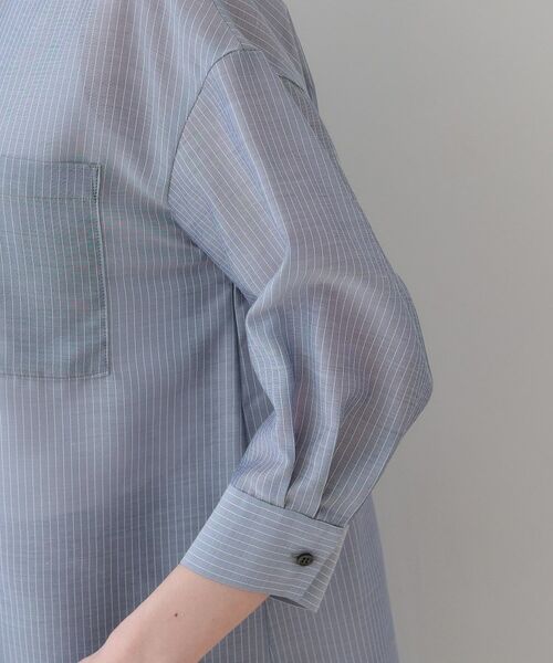 INDIVI / インディヴィ シャツ・ブラウス | 【洗える/エアリー素材】バンドカラーシャツ | 詳細30