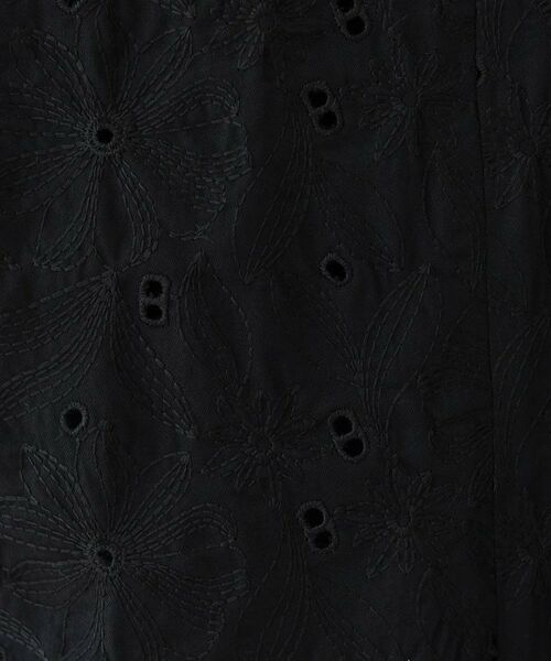 INDIVI / インディヴィ シャツ・ブラウス | 【洗える】フラワーカット刺繍フレアスリーブブラウス | 詳細9