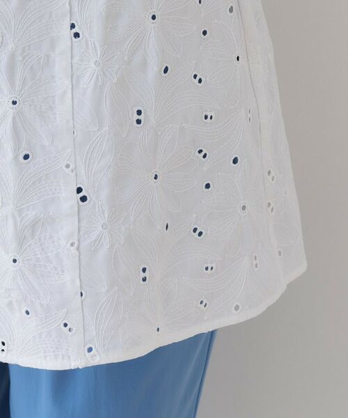 INDIVI / インディヴィ シャツ・ブラウス | 春SALE！【洗える】フラワーカット刺繍ノースリーブブラウス | 詳細16