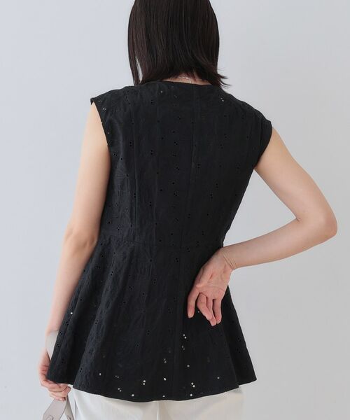INDIVI / インディヴィ シャツ・ブラウス | 春SALE！【洗える】フラワーカット刺繍ノースリーブブラウス | 詳細7