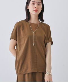ベロアブラウス/brown whyto ホワイト シアー ベロア ブラウス “sheer velour blouse
